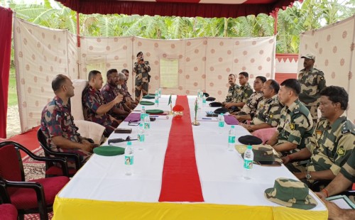চুয়াডাঙ্গা সীমান্তে বিজিবি-বিএসএফ পতাকা বৈঠক অনুষ্ঠিত