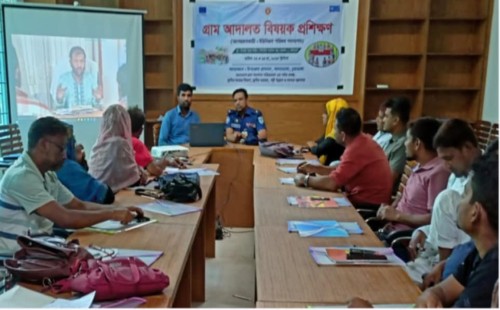আলমডাঙ্গায় ইউপি সদস্যদের গ্রাম আদালত বিষয়ক প্রশিক্ষণ