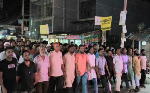 আওয়ামী সন্ত্রাসী গ্রেপ্তারের দাবিতে পুলিশকে আল্টিমেটাম
