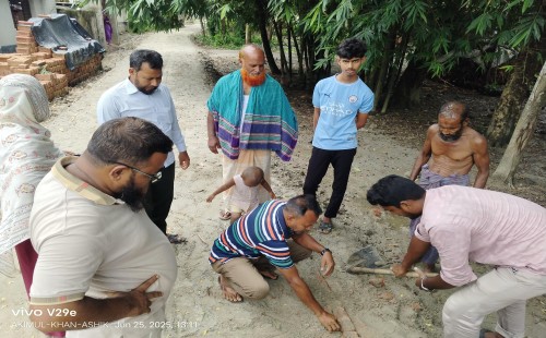 তেঘরী নবনির্মিত রাস্তা পরিদর্শন, অনিয়মের সত্যতা