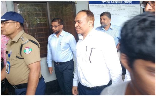 দর্শনা আন্তর্জাতিক রেল স্টেশন পরিদর্শনে পশ্চিমাঞ্চলীয় মহা ব্যবস্থাপক