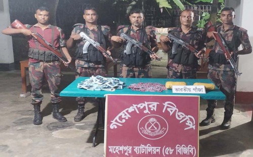 বিভিন্ন মাদক উদ্ধার; অনুপ্রবেশের দায়ে বাংলাদেশি আটক