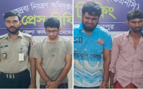 মেহেরপুরে মাদক বিরোধী অভিযানে ইয়াবাসহ আটক ৩