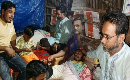 ক্যানসার আক্রান্ত যুবকের পাশে দাঁড়ালো যুবদল