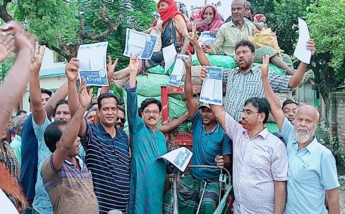 মেহেরপুরে ধানের শীষের গণজাগরণে গণসংযোগ