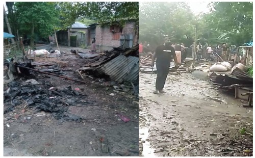 হরিণাকুণ্ডুতে ১৪৪ ধারা ভেঙে জমি দখলের চেষ্টা