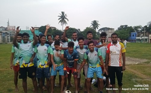 স্পোর্ট ফুটবল টুর্নামেন্টে নিউ মার্কেট একাদশের গোলবৃষ্টি