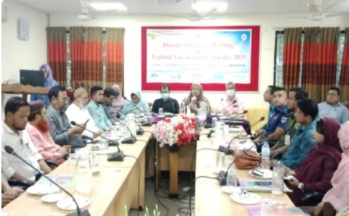 টাইফয়েড টিকা ক্যাম্পেইন উপলক্ষে অ্যাডভোকেসি সভা