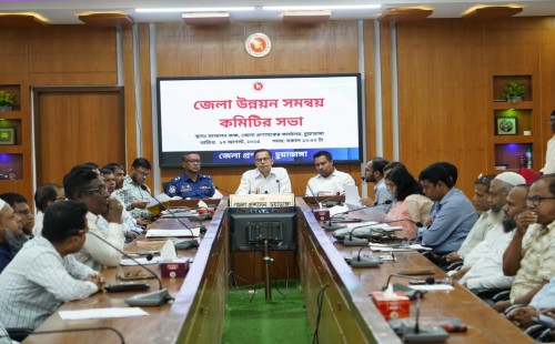 জেলা উন্নয়ন সমন্বয় কমিটির সভায় ডিসি মোহাম্মদ জহিরুল ইসলাম