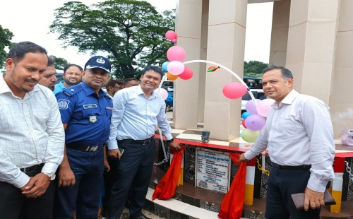 জীবননগর বাসস্ট্যান্ডে ইসলামিক ভাস্কর্যের উদ্বোধন