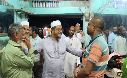 আলমডাঙ্গার পাঁচলিয়ায় গণসংযোগে জামায়াত প্রার্থী মাসুদ পারভেজ