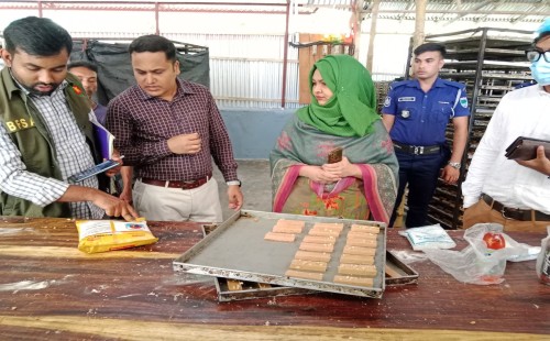 ঝিনাইদহে বেকারি প্রতিষ্ঠানকে ৪০ হাজার টাকা জরিমানা