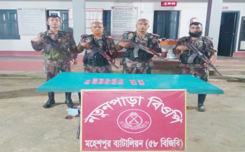বিজিবির অভিযানে ফেনসিডিল ও ভায়াগ্রা উদ্ধার