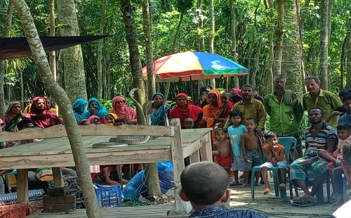 চুয়াডাঙ্গার কালুপোলে ঐতিহ্যবাহী ঝাপান খেলা