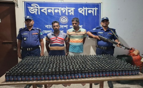 জীবননগরে ৬৬৮ বোতল ফেনসিডিলসহ দু’জন আটক