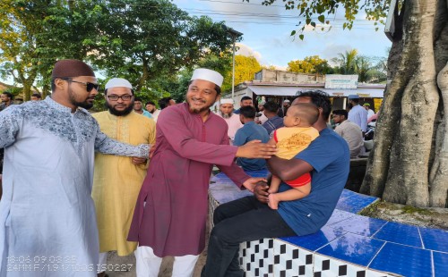 গাংনী-আসমানখালী এলাকায় গণসংযোগকালে অ্যাড. রাসেল