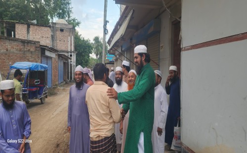 দামুড়হুদায় খেলাফত মজলিসের নির্বাচনী গণসংযোগে