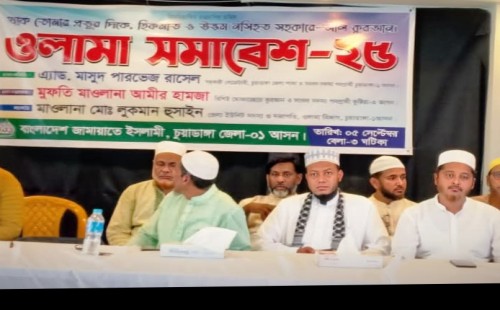আলমডাঙ্গায় ওলামা সমাবেশে মুফতি আমির হামজা