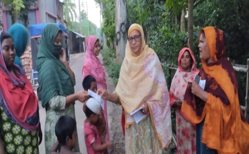 চুয়াডাঙ্গা পৌর এলাকায় ধানের শীষের পক্ষে প্রচারণা