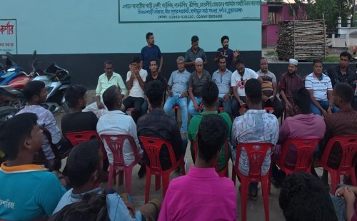 হিজলগাড়ী বাজারে যুবদলের মতবিনিময় সভা