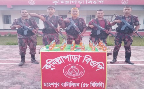 ফেনসিডিল ও মদ উদ্ধার, আটক ২
