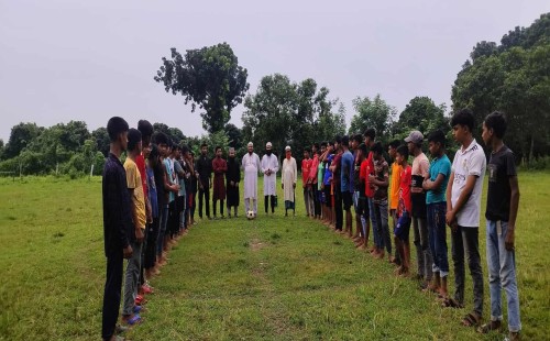উথলী ইউনিয়ন ছাত্রশিবিরের আয়োজনে প্রীতি ফুটবল ম্যাচ