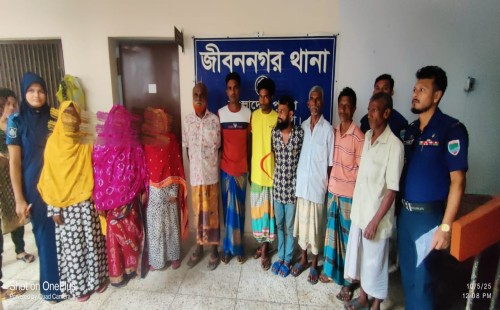 জীবননগরে বিশেষ অভিযানে পরোয়ানাভুক্ত ৯ আসামি গ্রেপ্তার