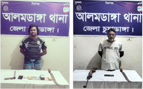 আলমডাঙ্গায় সেনাবাহিনী-পুলিশের যৌথ অভিযান