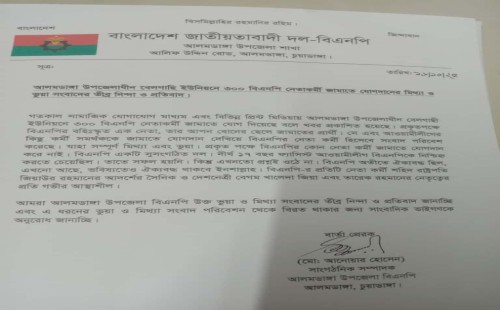 ‘৩০০ নেতা-কর্মীর জামায়াতে যোগদানের খবর ভুয়া’