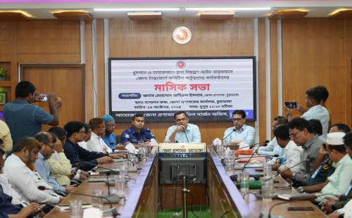 চুয়াডাঙ্গা জেলা উন্নয়ন সমন্বয় কমিটির মাসিক সভায় ডিসি জহিরুল ইসলাম