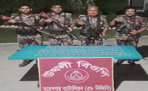 মহেশপুর ও জীবনগর সীমান্তে বিজিবির অভিযান
