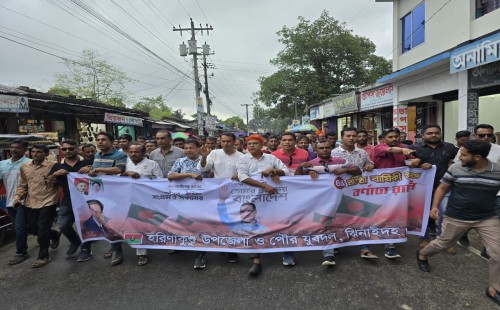 হরিণাকুণ্ডুতে যুবদলের ৪৭তম প্রতিষ্ঠাবার্ষিকী উদ্যাপন