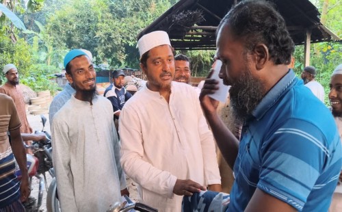 চুয়াডাঙ্গা পৌর এলাকায় গণসংযোগে অ্যাড. রাসেল