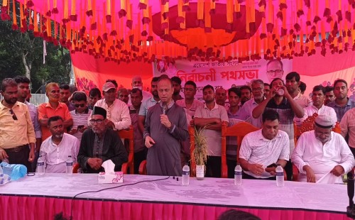 জীবননগরের হাসাদাহ ইউনিয়নে গণসংযোগ ও পথসভায় মাহমুদ হাসান খান বাবু
