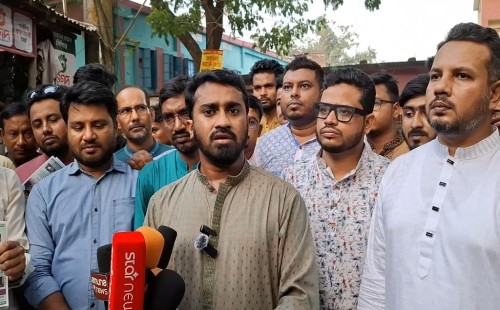 ঝিনাইদহে গণসংযোগে গণঅধিকার পরিষদ নেতা রাশেদ খান