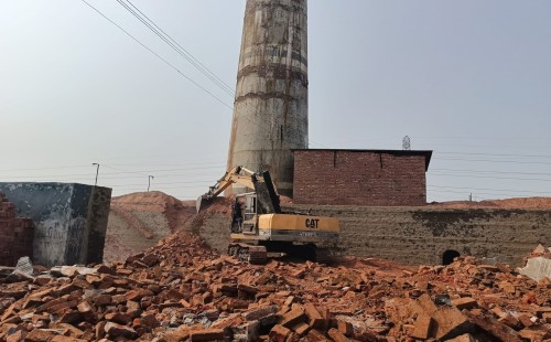 ঝিনাইদহের কালীগঞ্জ পৌর এলাকার মধ্যে ইটভাটা স্থাপন