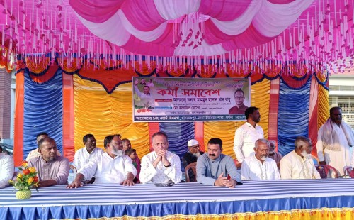 পারকৃষ্ণপুর-মদনা ইউনিয়নে পথসভায় ধানের শীষের প্রার্থী মাহমুদ হাসান খান বাবু