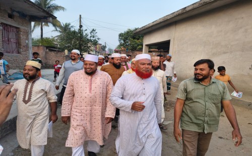 মেহেরপুরে জামায়াতের প্রার্থীর গণসংযোগ