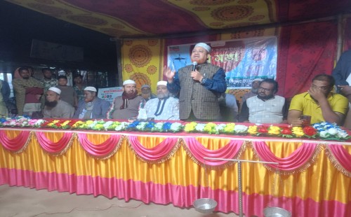 তিতুদহে গণসংযোগে জামায়াতের প্রার্থী রুহুল আমিন