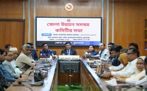 চুয়াডাঙ্গা জেলা উন্নয়ন সমন্বয় কমিটির সভায় নবাগত ডিসি কামাল হোসেন
