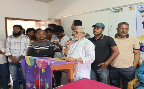 গাংনীতে মতবিনিময় সভায় বিএনপির প্রার্থী আমজাদ হোসেন