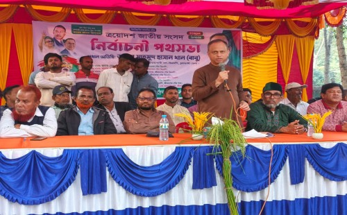 জীবননগরে পথসভায় চুয়াডাঙ্গা-২ আসনের বিএনপির প্রার্থী বাবু খান