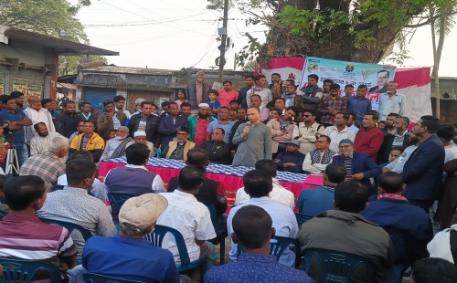 উথলী ইউনিয়নের ১০টি স্থানে পথসভায় ধানের শীষের প্রার্থী বাবু খান