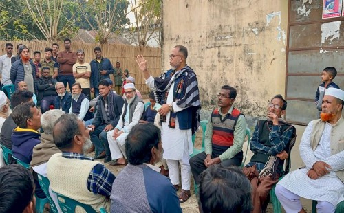 দর্শনায় ধানের শীষের পক্ষে গণসংযোগ ও পথসভা