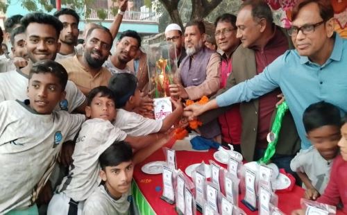 আলমডাঙ্গায় চায়নাবার ফুটবল টুর্নামেন্টের ফাইনাল