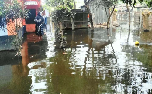 দর্শনা কেরু চিনিকলের দুর্গন্ধযুক্ত বর্জ্য পানিতে আশপাশের পাড়া প্লাবিত