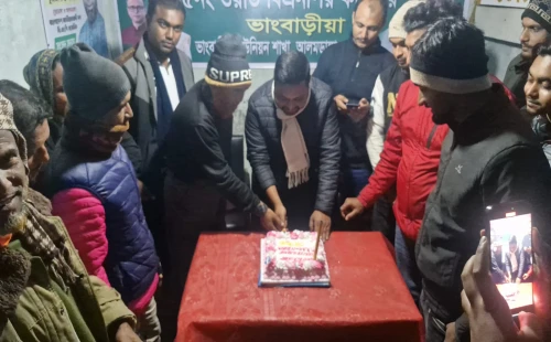 চুয়াডাঙ্গা জেলা ছাত্রদলের সহসভাপতি রাজনের জন্মদিন উদ্যাপন