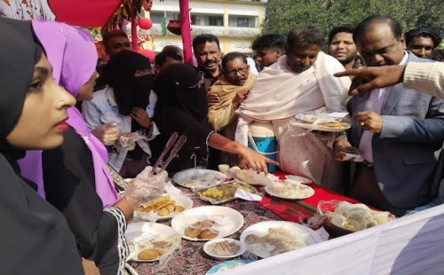 দর্শনা বালিকা বিদ্যালয়ে পিঠা উৎসব