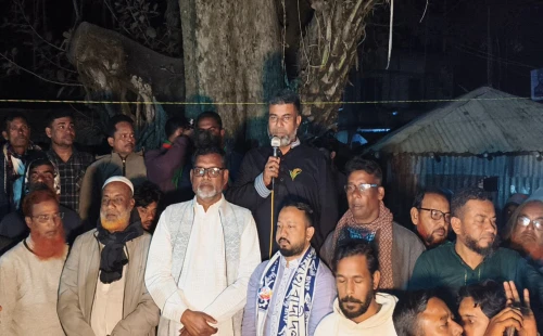 আলমডাঙ্গার বিভিন্ন স্থানে গণসংযোগ ও পথসভায় বিএনপির প্রার্থী শরীফুজ্জামান