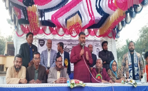 আলমডাঙ্গার হাড়োকান্দিতে নির্বাচনী সমাবেশে বিএনপির প্রার্থী শরীফুজ্জামান